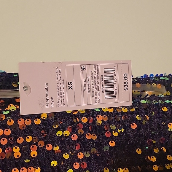 NWT Wild fable open work Sequin midi dress - Picture 3 of 6